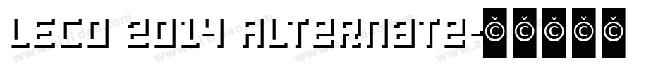 LECO 2014 Alternate字体转换